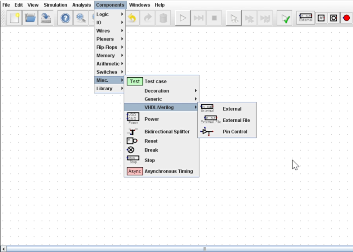 VHDL pasted into Digital software